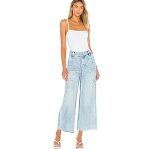 Free People Light Blue Flare & Wide Leg Jeans